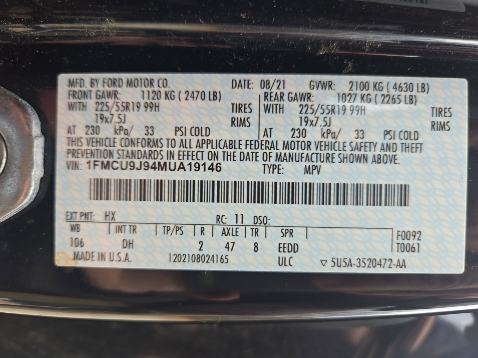 2021 Ford Escape Titanium