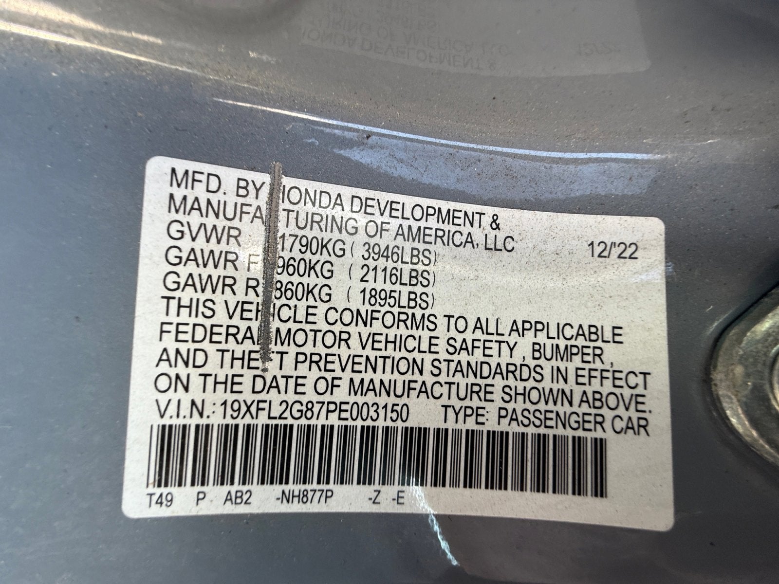 2023 Honda Civic Sport