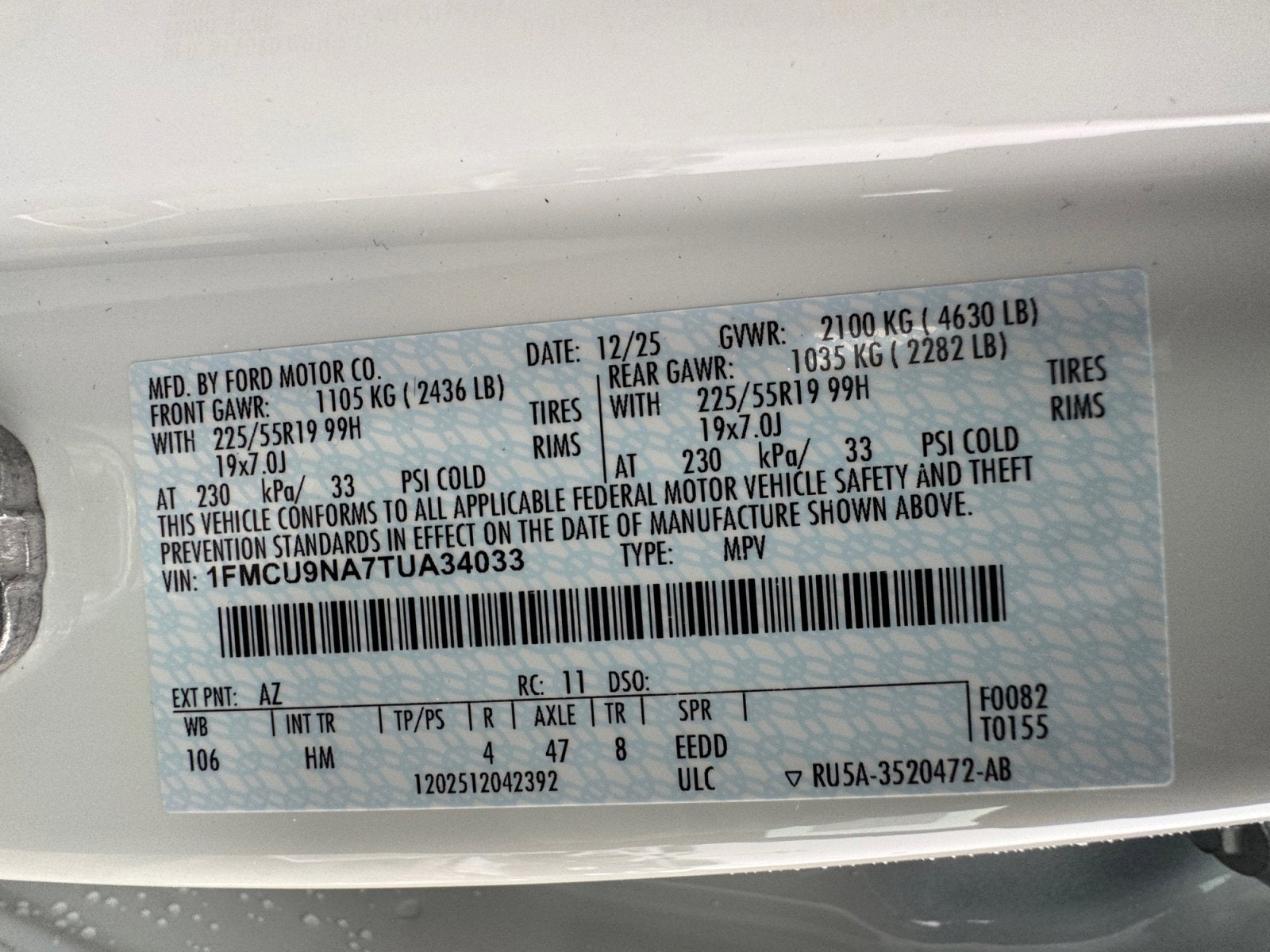 2026 Ford Escape ST-Line Select