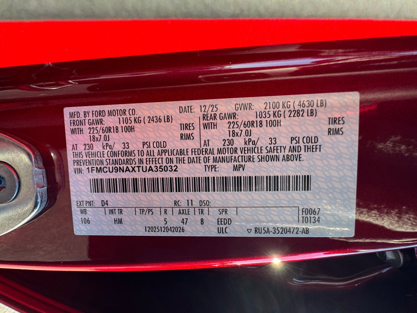 2026 Ford Escape ST-Line Select