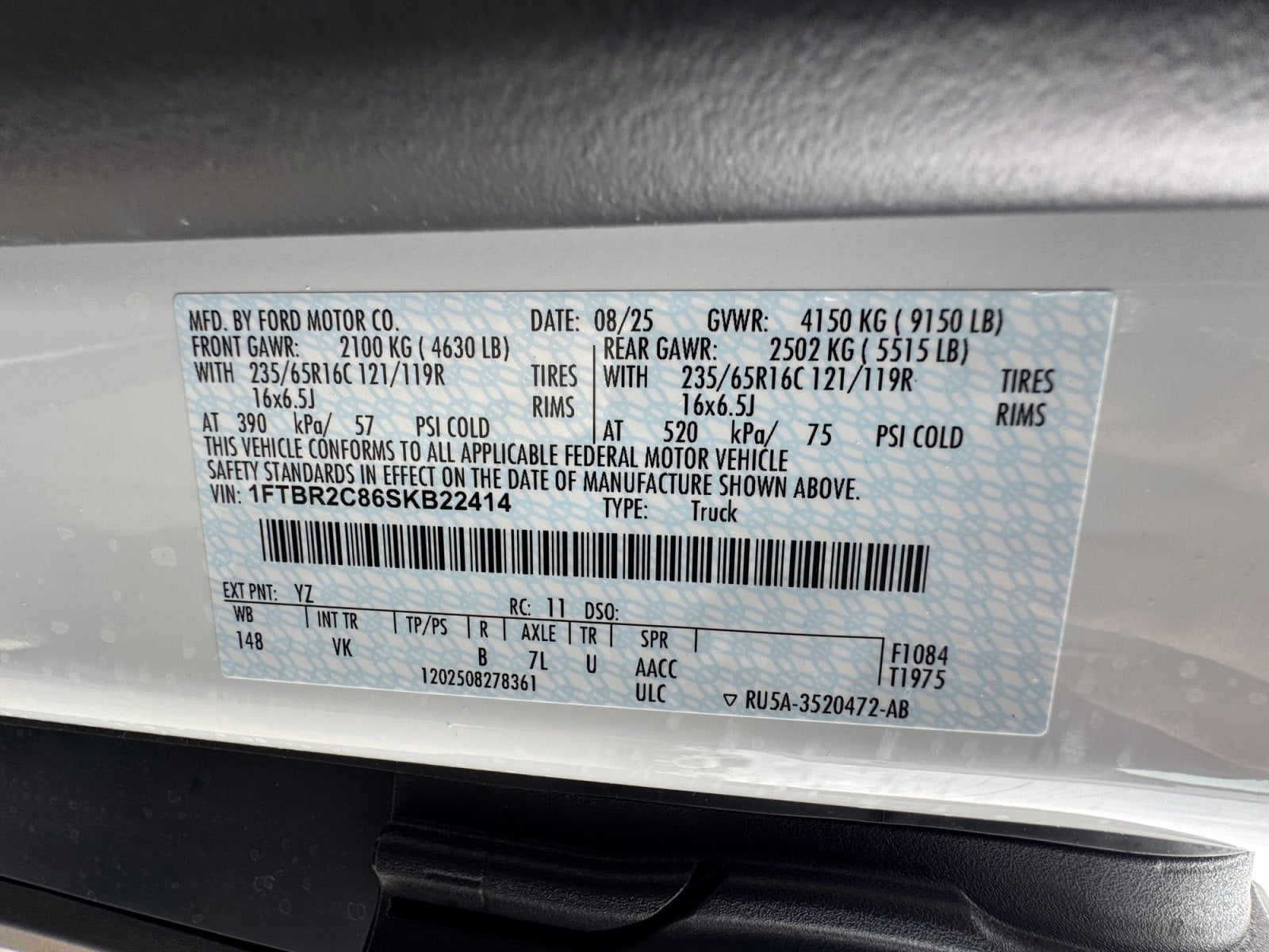 2025 Ford Transit Cargo Van Cargo Van