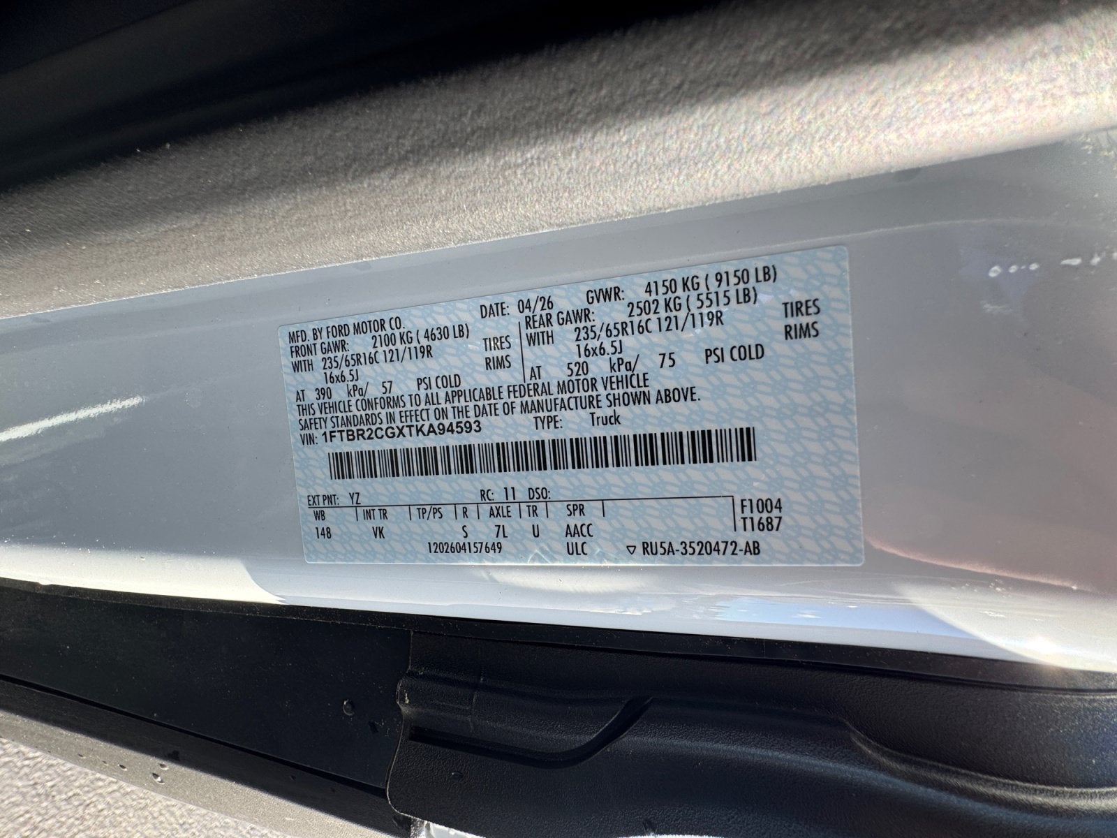 2026 Ford Transit Cargo Van Cargo Van
