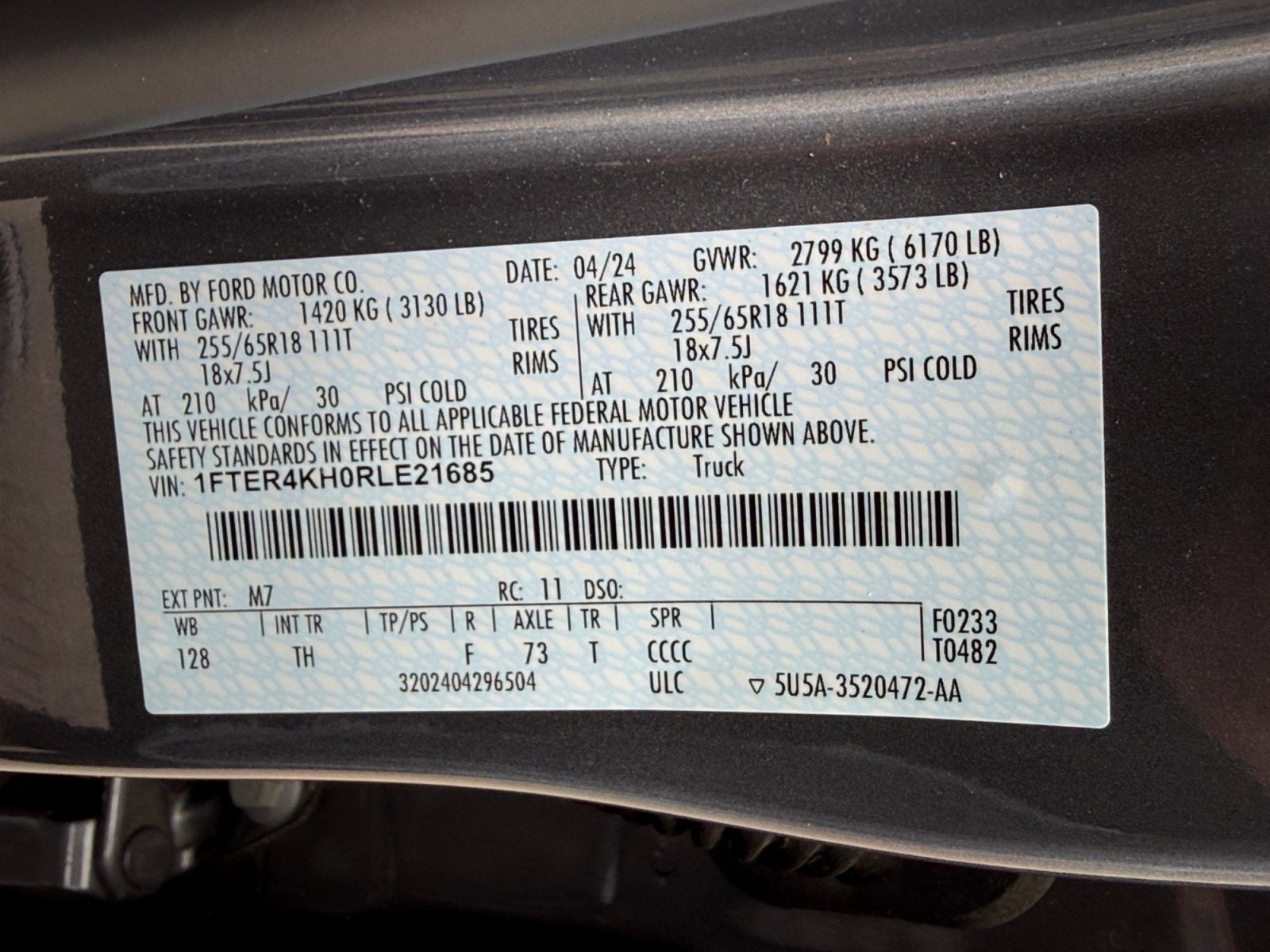 2024 Ford Ranger LARIAT