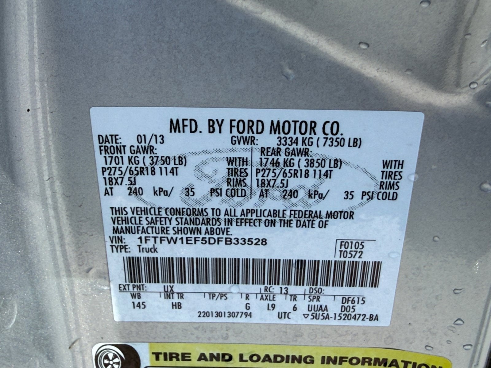 2013 Ford F-150 Lariat