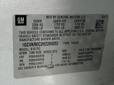 2017 Chevrolet Silverado 1500 LT