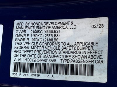 2023 Honda Accord Hybrid Sport