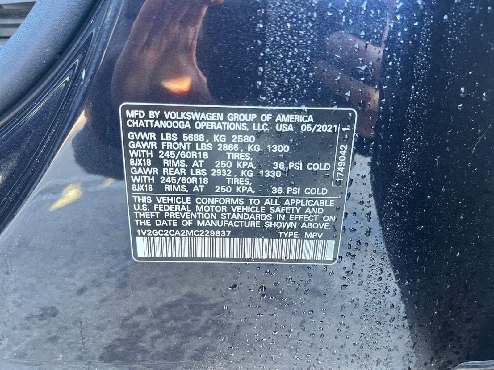 2021 Volkswagen Atlas Cross Sport 2.0T S