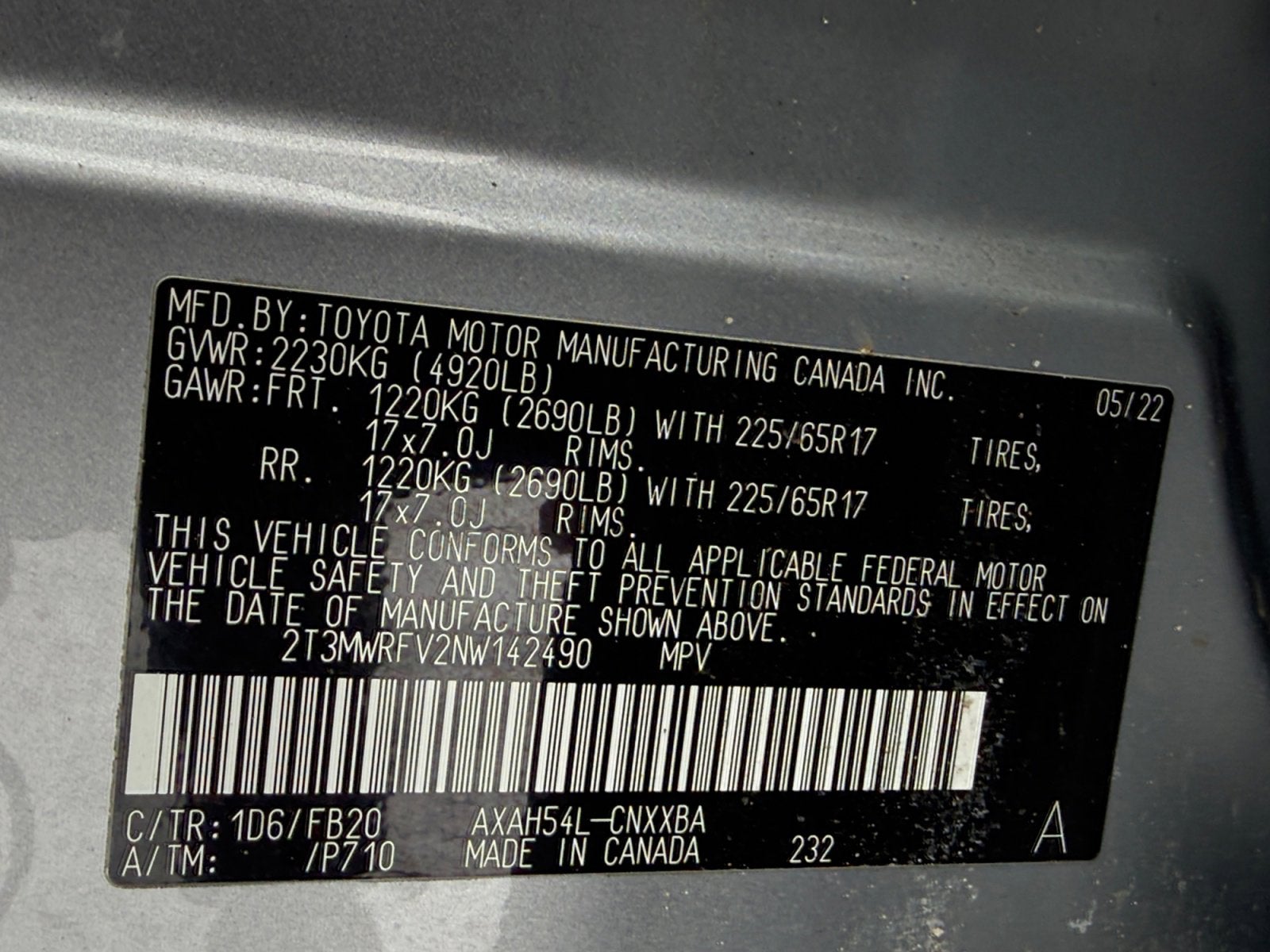 2022 Toyota RAV4 Hybrid LE