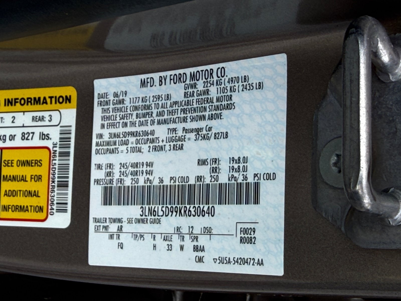 2019 Lincoln MKZ Reserve I