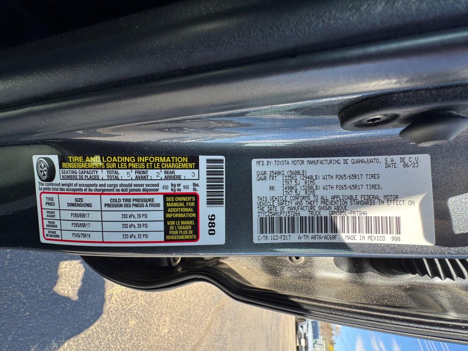 2023 Toyota Tacoma 4WD TRD Sport
