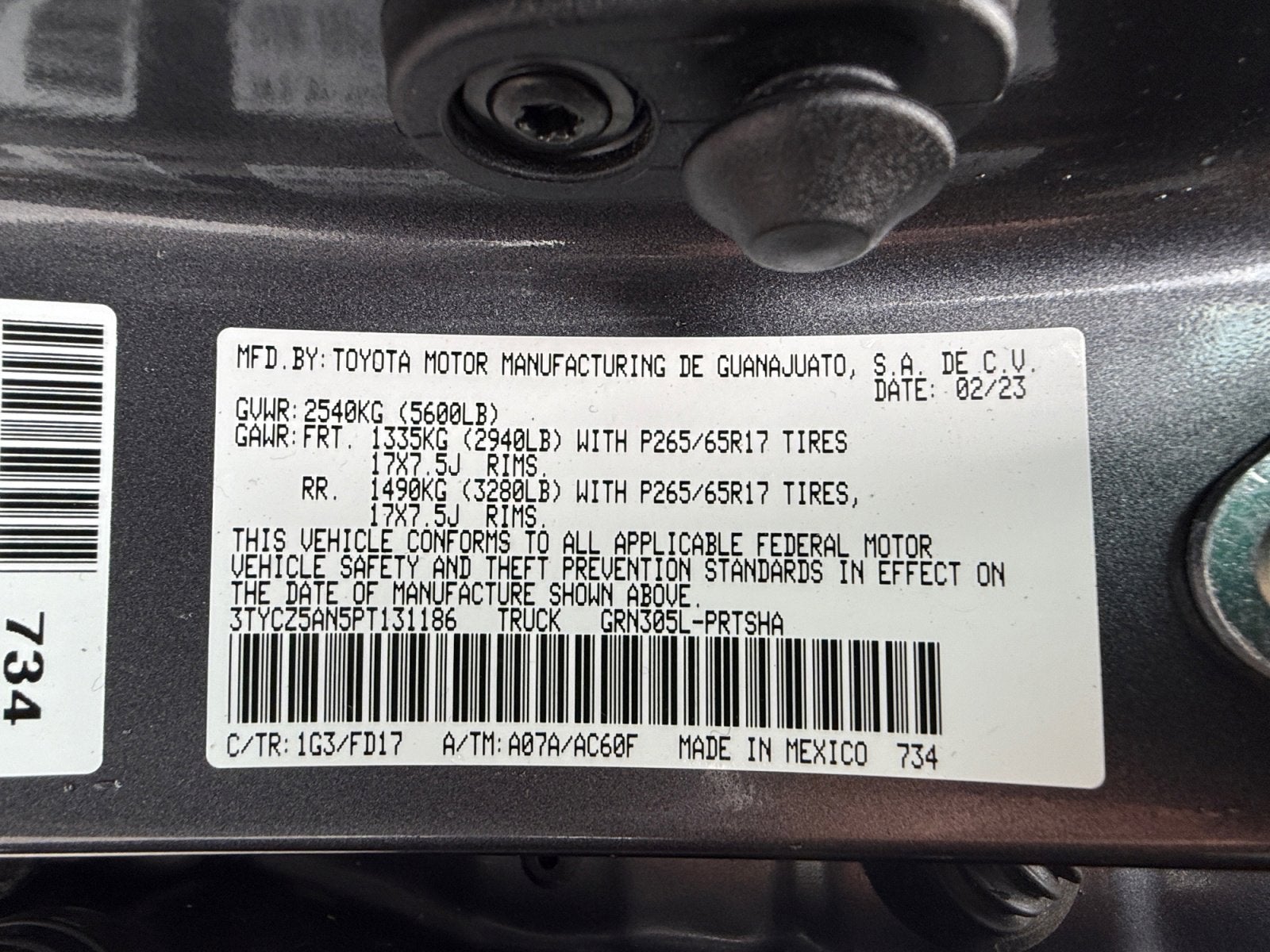 2023 Toyota Tacoma 4WD TRD Sport