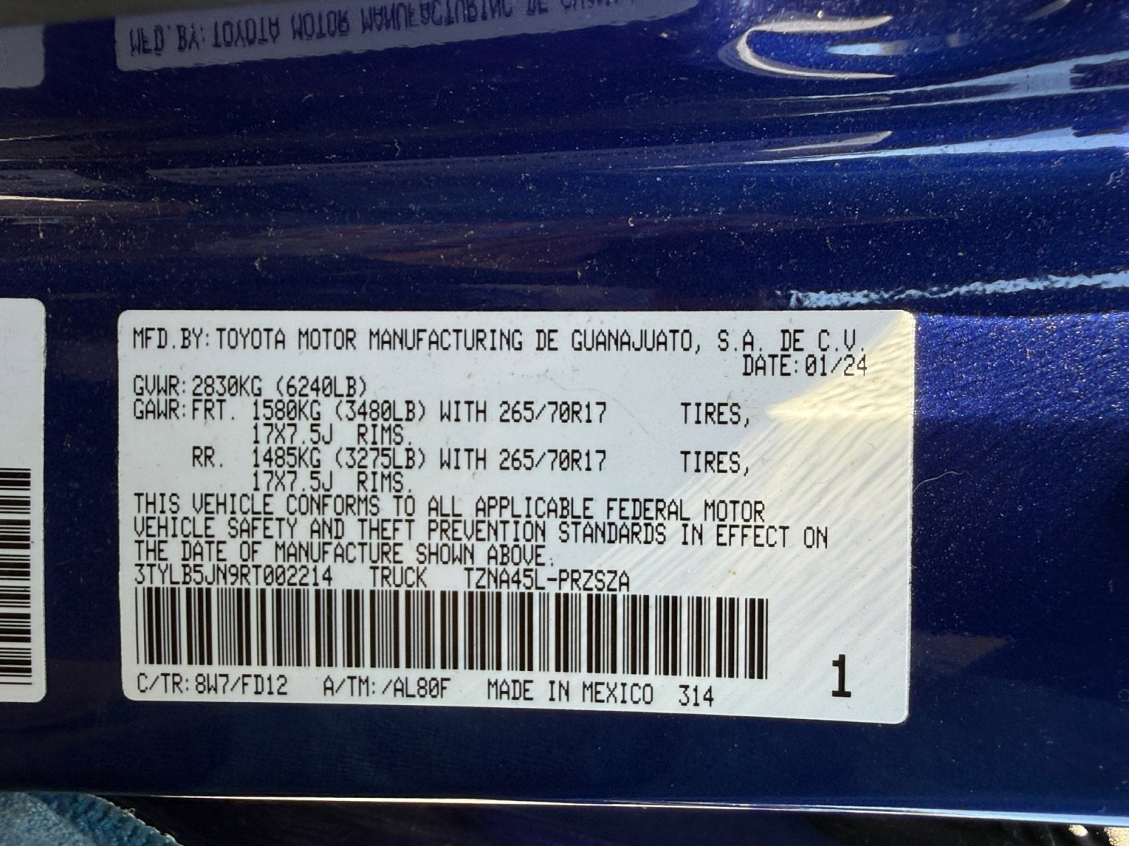 2024 Toyota Tacoma 4WD TRD Off Road