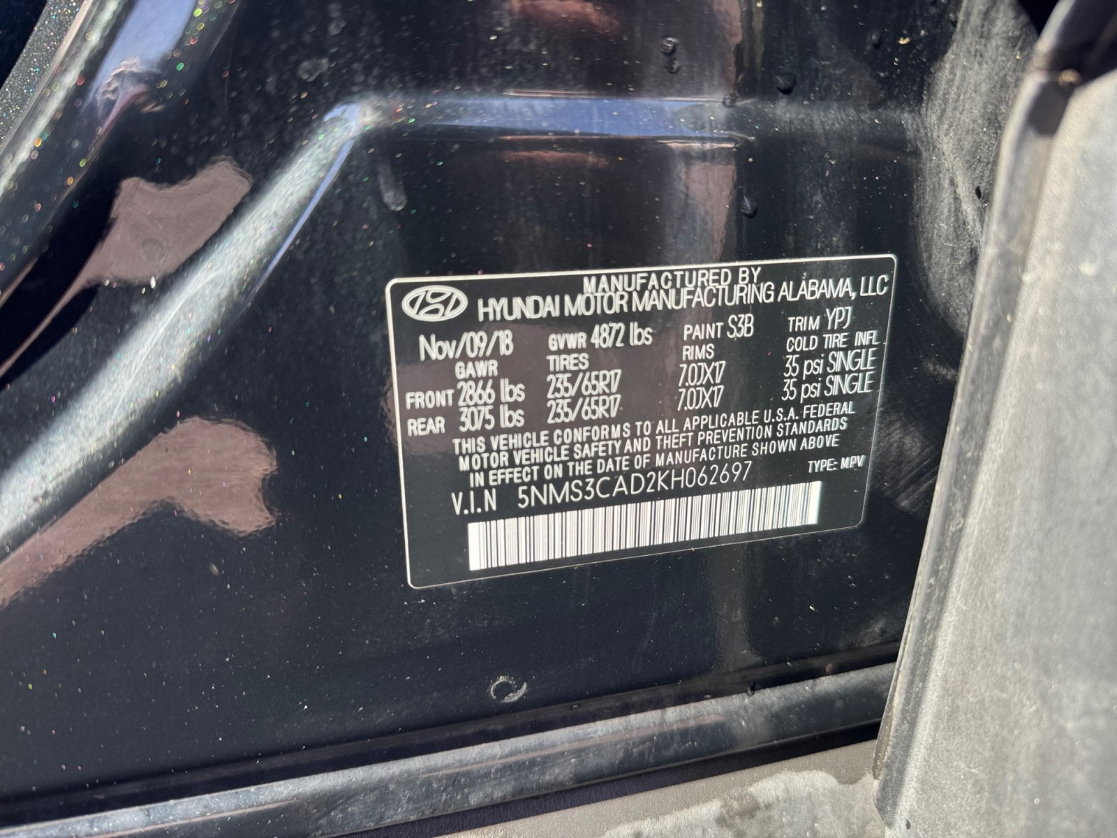 2019 Hyundai Santa Fe SEL