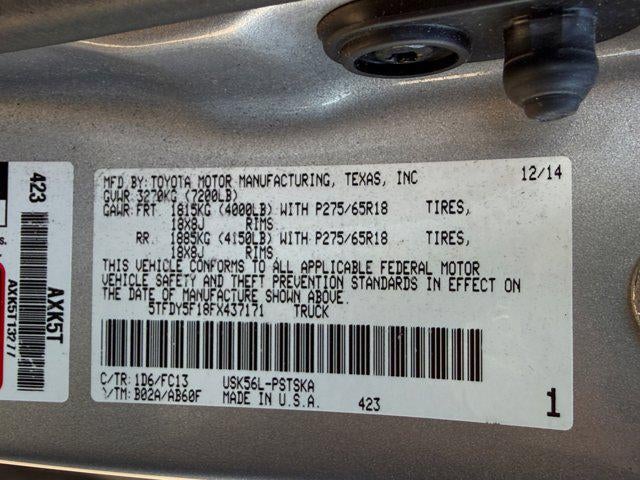 2015 Toyota Tundra 4WD Truck SR5