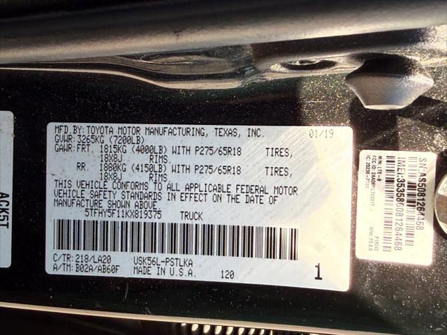 2019 Toyota Tundra 4WD Limited