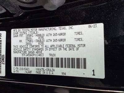 2023 Toyota Tundra 4WD Truck Limited