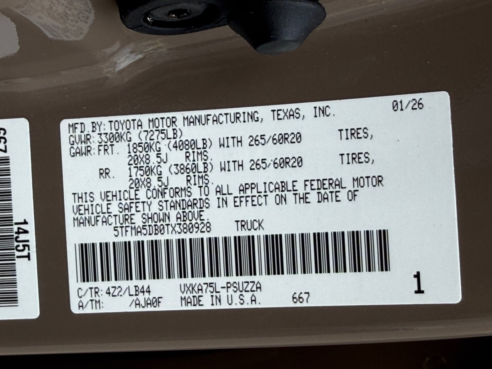 2026 Toyota Tundra 4WD Truck 1794 Edition