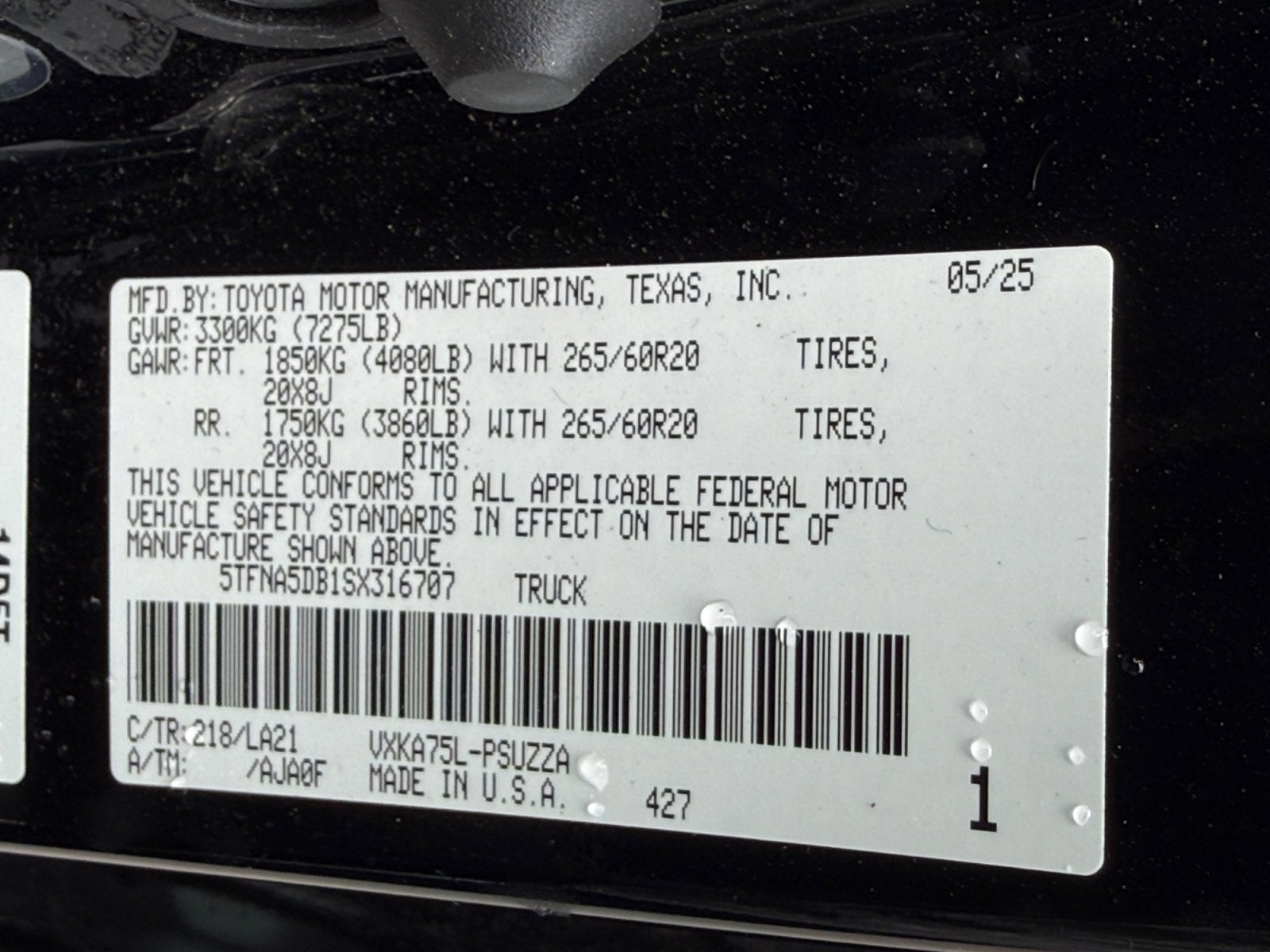 2025 Toyota Tundra 4WD Truck Platinum