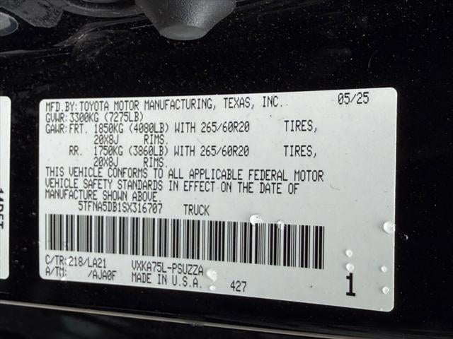 2025 Toyota Tundra 4WD Truck Platinum