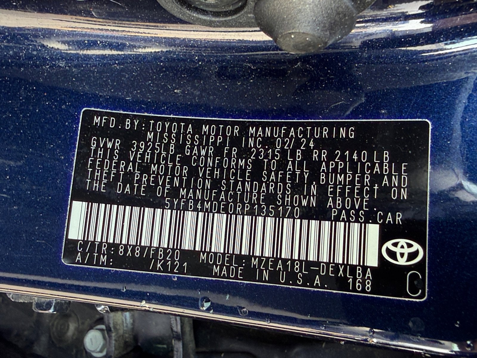 2024 Toyota Corolla LE