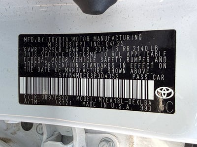 2025 Toyota Corolla LE