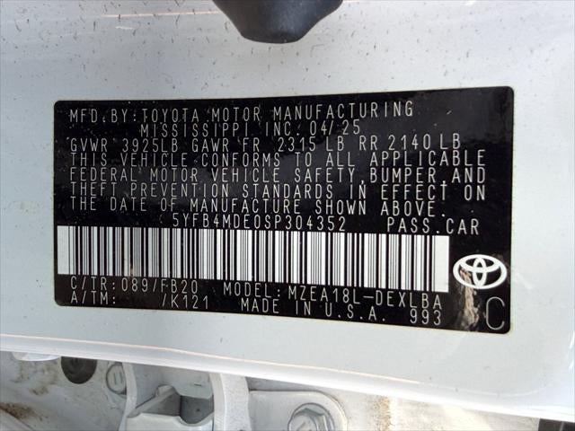 2025 Toyota Corolla LE