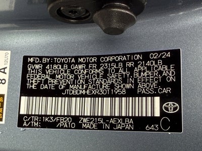 2024 Toyota Corolla Hybrid LE