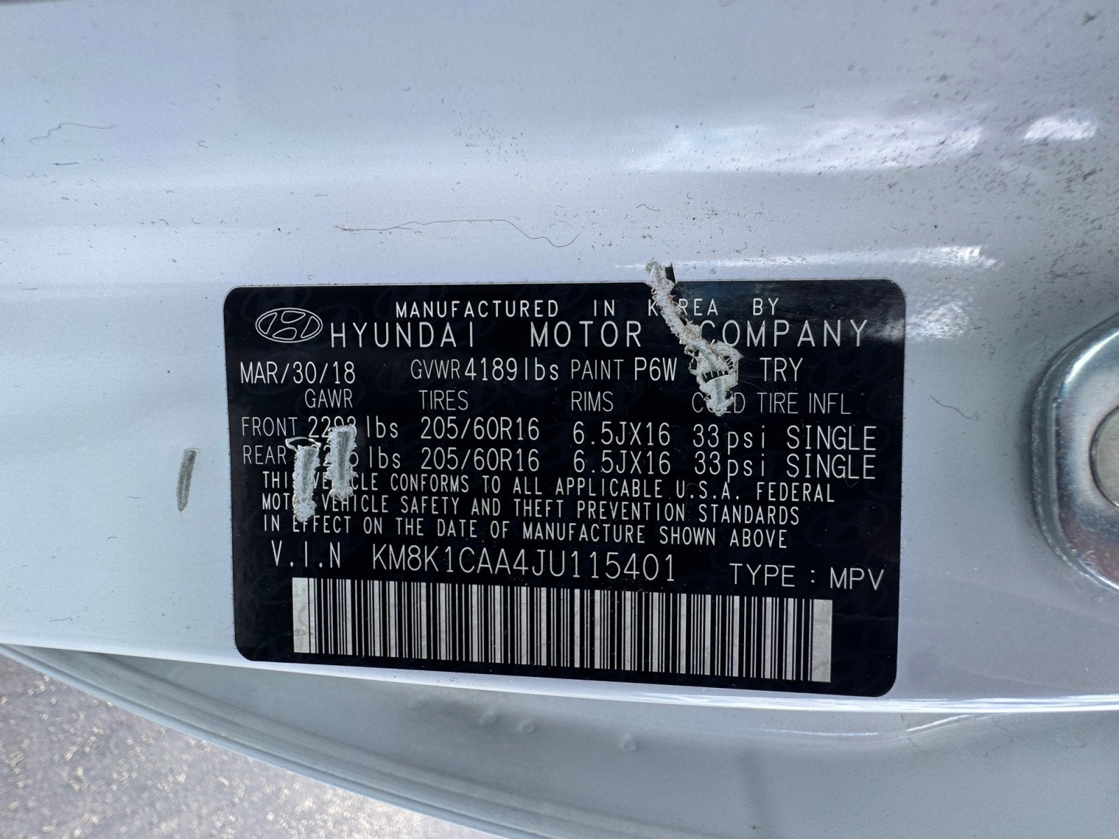 2018 Hyundai Kona SE
