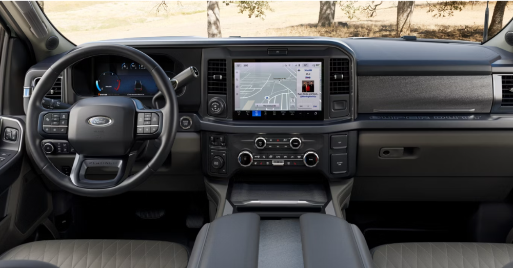 How Much Can the 2026 Ford F-250 Tow? Specs, Engines & Max Trailer Weight - Interior