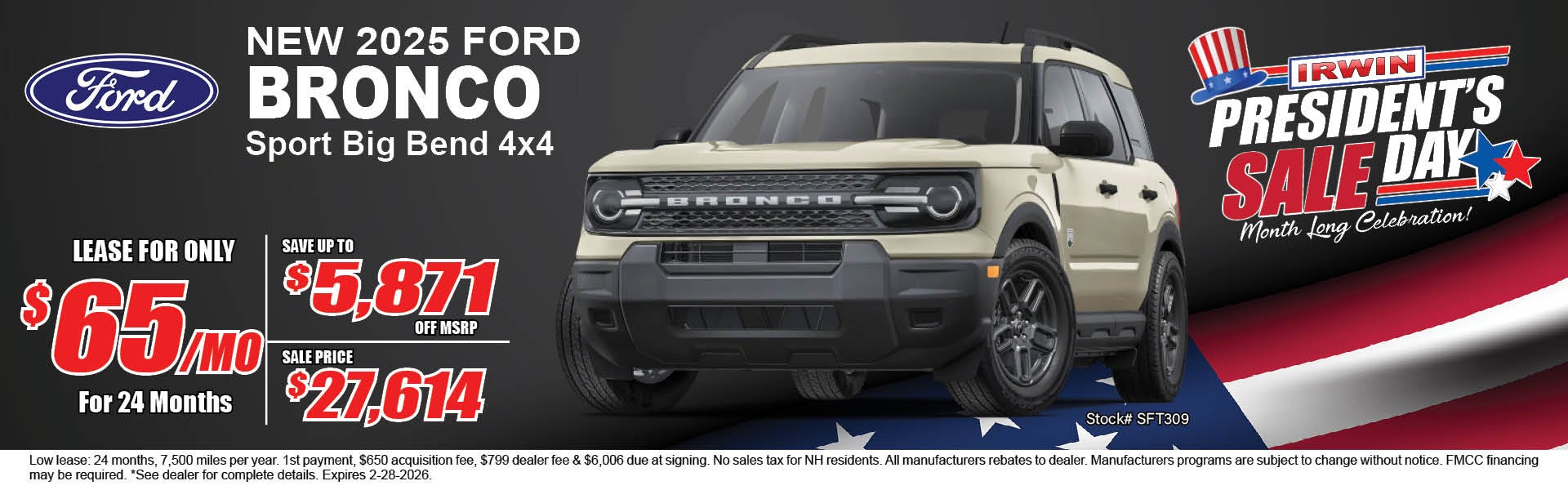 Irwin Ford Ad Banner