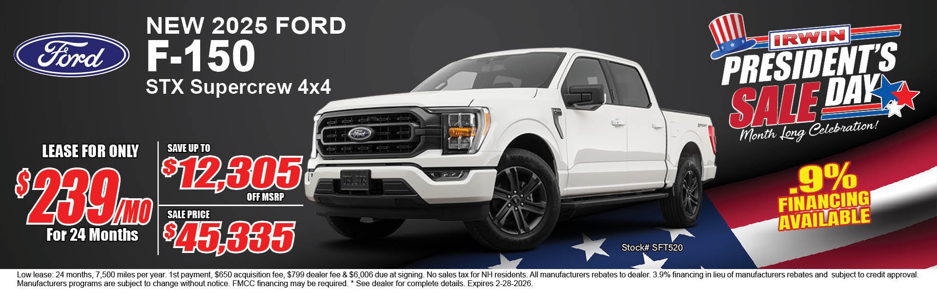 Irwin Ford Ad Banner