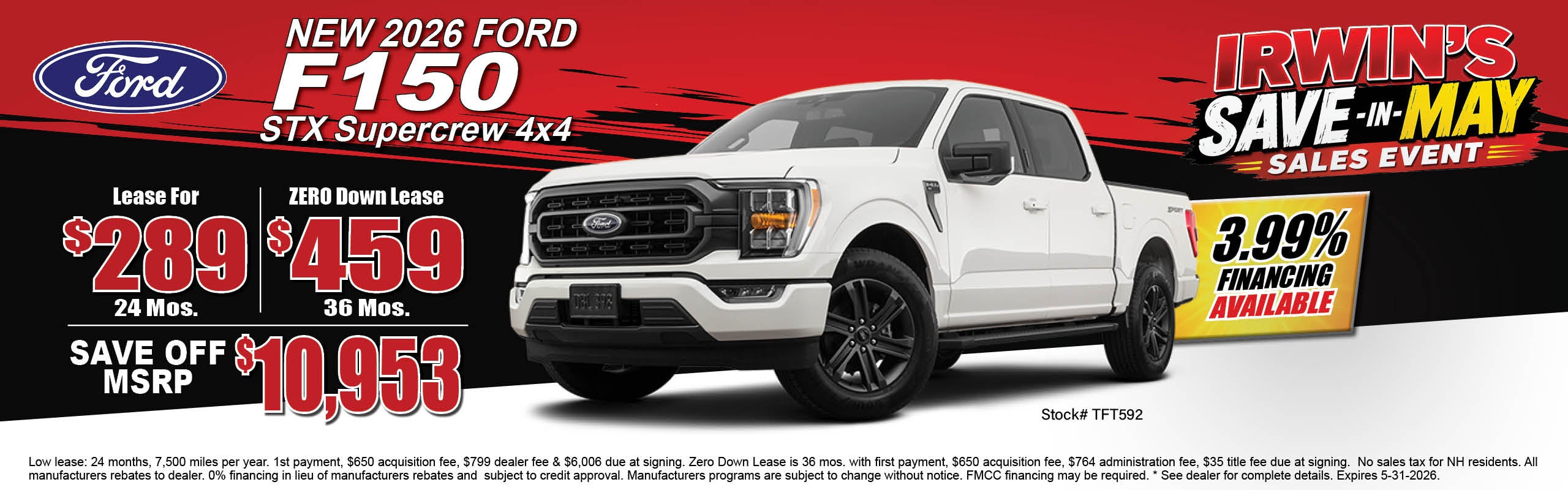 Irwin Ford Ad Banner