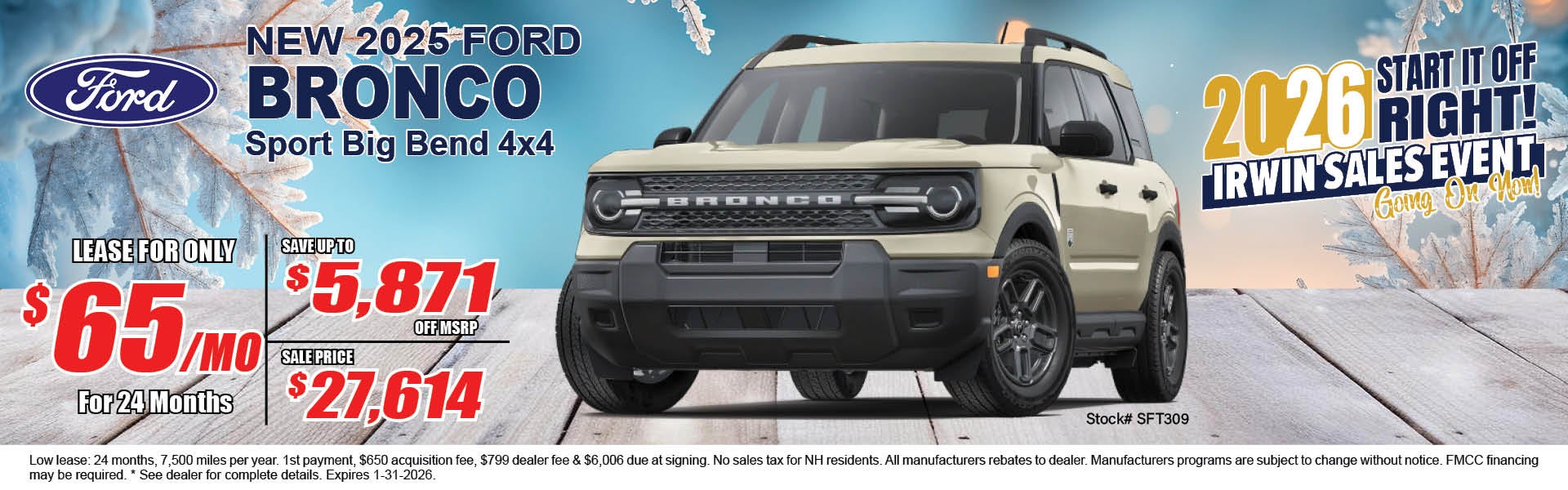 Irwin Ford Ad Banner