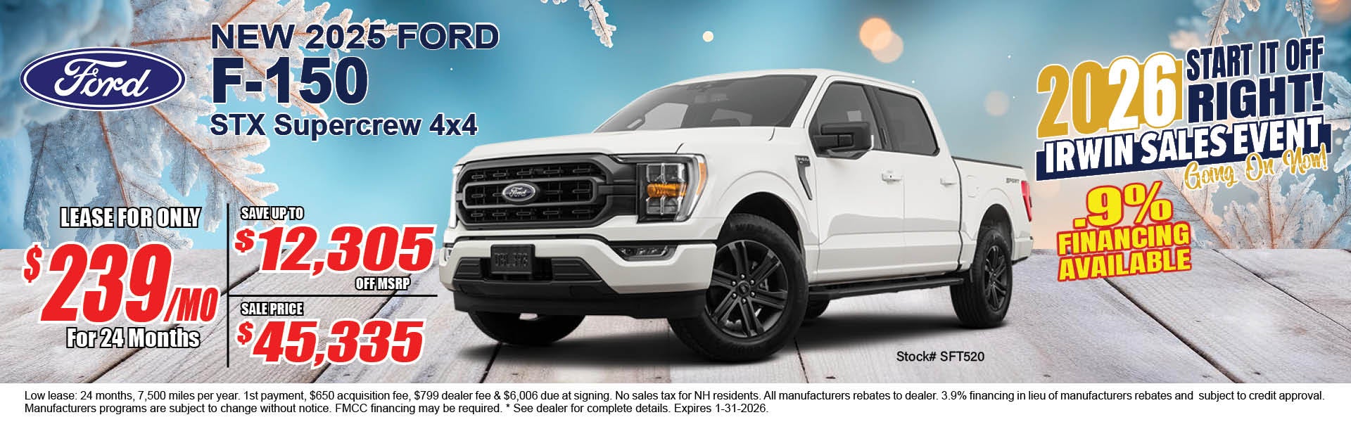 Irwin Ford Ad Banner